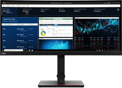  Lenovo 34" ThinkVision P34w-20  IPS LED 4ms 21:9 HDMI M/M  HAS Piv 1000:1 300cd 178/178 3440x1440 60Hz DP Ultra WQHD USB 10.8