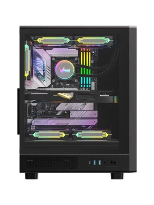 ������ Formula V Line MANA Dynamic Black AR, ATX, TYPE-C*1, USB3.0*2, FRONT 3x120mm ARGB, REAR 1x120mm ARGB