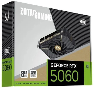 ���������� Zotac NVIDIA GeForce RTX 5060 SOLO 8GB, GDDR7, Ret ZT-B50600G-10L