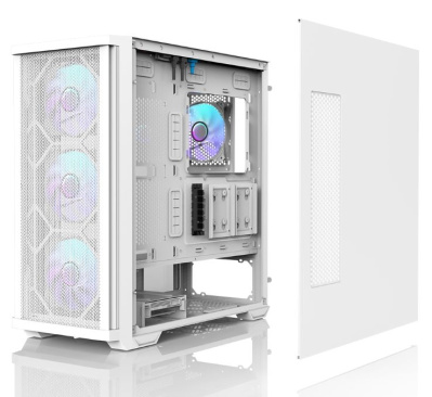  ZALMAN Z10 DUO White, ATX, WHITE, WINDOW, Infinity Mirror ARGB