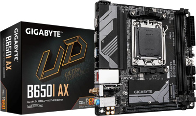 ����������� ����� Gigabyte B650I AX, SocketAM5, AMD B650, mini-ITX, Ret