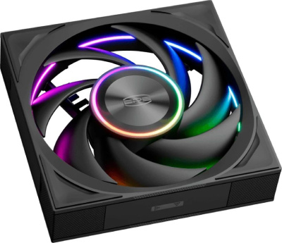 ����� ��� �������/ Case Cooler PCCooler F7 X120 ARGB BK 3IN1 (120x120x28mm, 4-pin PWM, ARGB, 83CFM, 33.1dBA, 3000RPM, Black, 3pcs)