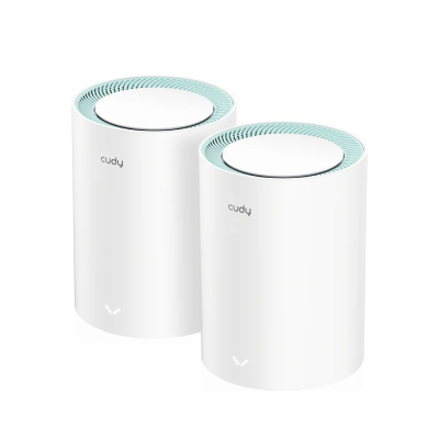 ��������� Mesh ������ CUDY M1500(2-Pack), Wi-Fi 6, AX1500, 2.4/5���, �����