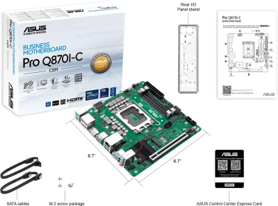 ����������� ����� ASUS PRO Q870I-C-CSM, LGA1851, Intel Q870, Mini-ITX, 
Ret (90MB1MPP-M0EAYC)

