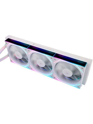 ������� ���������� ��� ���������� Thermalright Frozen Infinity 360 (360mm, White, ARGB/ Fans: 3x120mm, 68.9CFM, 28.2dBA, 2000RPM/ Pump height 60mm, Rad thickness 27mm/ S: 1700, 1200, 1851, 115X, 2011, 2066, AM5, AM4)