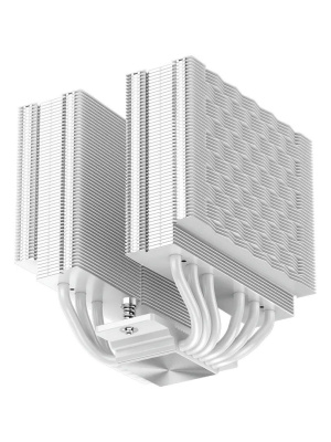 ����� PCCooler RZ620 WH (260W, 4-pin PWM, 158mm, Al/Cu, 6x6mm, 2x120mm, 86.73CFM, 32dBA, 1800RPM, S: 1851/1700/1200/115X, AM5/AM4, white