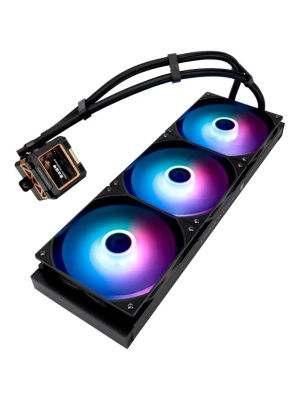 ������� �������� ���������� Thermalright Frozen Warframe 420 ARGB Soc-AM5/AM4/1200/1700/1851 ������ 4-pin 29.8dB Al LCD Ret (F-WFRAME-420-BL-ARGB)