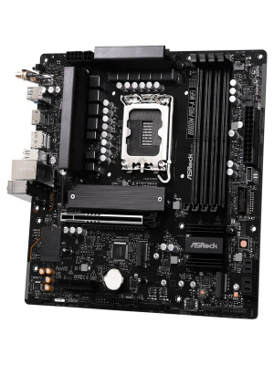 ����������� ����� ASROCK B860M PRO-A WIFI, LGA1851, B860, 4*DDR5, 4*SATA, 4*M.2, 6*USB 3.2, 2*USB 2.0, Type-C, 2*PCIx16, 1*M.2 (Key E), HDMI+DP, mATX