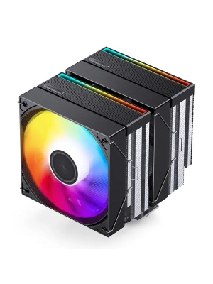 ����� JONSBO CB80 Black LGA1851/1700/1200/115X/AM5/AM4 (TDP 260W, PWM, 120mm ARGB LED Fan + 120mm Black Fan, 6 �������� ������, 4-pin) Retail