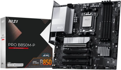 ����������� ����� MSI PRO B850M-P, Socket AM5, AMD B850, mATX, Ret