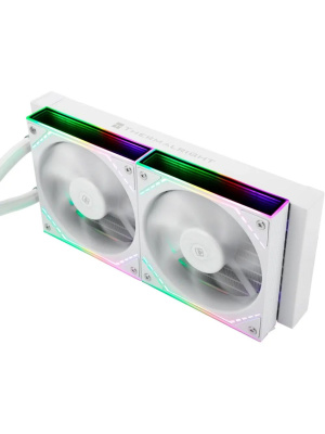 ������� ���������� ��� ���������� Thermalright Frozen Infinity 240 (240mm, White, ARGB/ Fans: 2x120mm, 68.9CFM, 28.2dBA, 2000RPM/ Pump height 60mm, Rad thickness 27mm/ S: 1700, 1200, 1851, 115X, AM5, AM4)