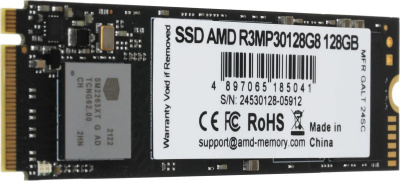 ���������� SSD AMD PCIe 3.0 x4 128GB R3MP30128G8 Radeon M.2 2280