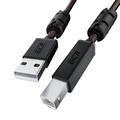  Greenconnect PROF USB 2.0, AM/BM, GCR-5128, 0.75m, -,  , 28/24 AWG, , ,  