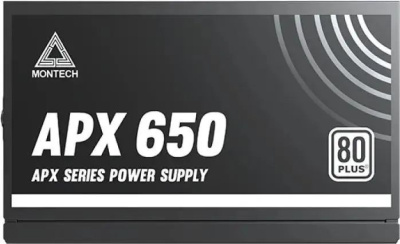 ���� ������� Montech ATX 650W APX 650 80 PLUS WHITE (20+4pin) APFC 120mm fan 6xSATA Cab Manag RTL