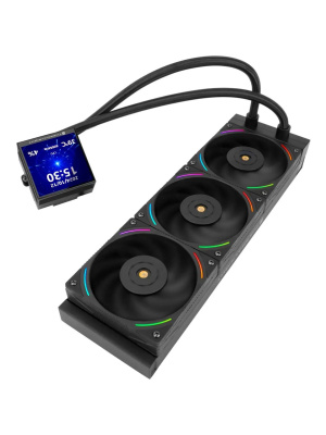 ������� �������� ���������� Thermalright Hyper Vision 360 ARGB Soc-AM5/AM4/1151/1200/2066/2011/1700 ������ 4-pin 29.6dB Al LCD Ret (H-VISION-360-BL-ARGB)