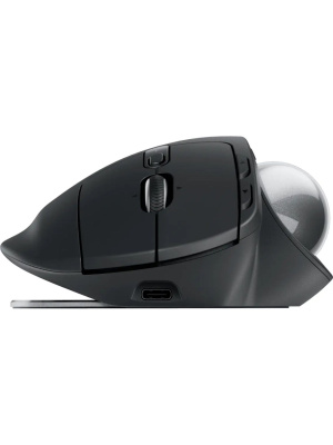 ������� Logitech Trackball MX Ergo S ���������� ���������� 2048dpi �������. BT/Radio USB (910-007261)