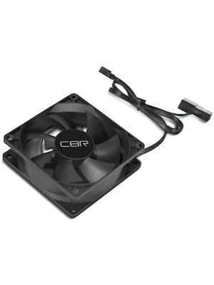 ���������� ��� ������� CBR-CF-8025-1600B, 80*80*25��, 3-pin+molex, 1600 RPM, 30 CFM, 24.6 dBA