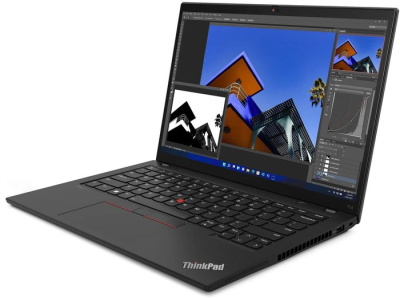 Ноутбук Lenovo ThinkPad T14 Gen 3, 14" (1920x1200) IPS сенсорный/Intel Core i7-1260P/16ГБ DDR4/1ТБ SSD/Iris Xe Graphics/Windows 11 Pro, черный (21AH001DUS)