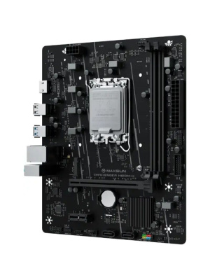 ����������� ����� MAXSUN MS-Challenger H610M-H V1, LGA1700, H610, 2*DDR4, 3*SATA3, M.2, 2*USB 3.2, 4*USB 2.0, 1*PCIEx16, 1*PCIEx1, HDMI,  mATX