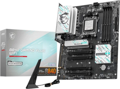   MSI B840 GAMING PLUS WIFI SocketAM5 AMD B840, ATX, Ret