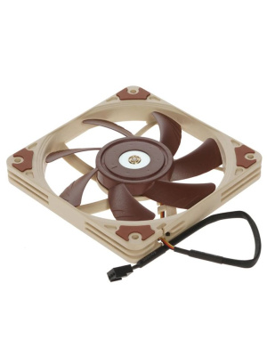 ����� ��� ������� Noctua NF-A12x15 FLX (120x120x15mm, 3-pin, 55.44CFM, 23.9dBA, 1850RPM, Beige/Brown)