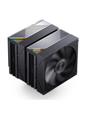 ����� JONSBO CA90 Black LGA1851/1700/1200/115X/AM5/AM4 (TDP 270W, PWM, 130mm Black Fan + 120mm Black Fan, 6 �������� ������, ������ ����, 4-pin) Retail
