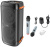 Музыкальный центр Hoco BS53, 40Вт, с караоке, с микрофоном, Bluetooth, FM, USB, черный Музыкальный центр Hoco BS53, 40Вт, с караоке, с микрофоном, Bluetooth, FM, USB, черный