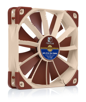 Noctua NF-F12 5V PWM (NF-F12 5V PWM) - 120mm 1 �e�������� ��� �������, 1500 ��/���, 22.4 ��, 4-pin PWM