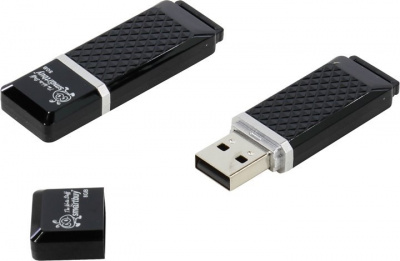 USB Flash ���������� 8Gb SmartBuy Quartz Black (SB8GBQZ-K)