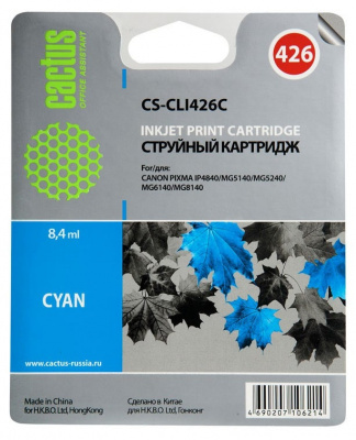 �������� �������� Cactus CS-CLI426C ������� ��� Canon MG5140 5240 6140 8140 MX884 (8, 2ml)