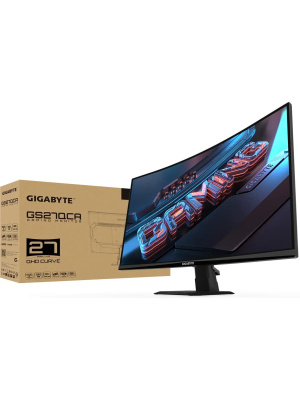 ������� 27" Gigabyte GS27QCA EK Black (VA, 2560x1440, 2xHDMI 2.0, 1xDP1.4, 250��/�2, 5000:1, 16.7M, 1��, 178/178, 2560 x 1440, 180��)