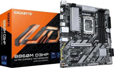 ����������� ����� Gigabyte B860M D3HP, Socket-1851, Intel B860, mATX, Ret