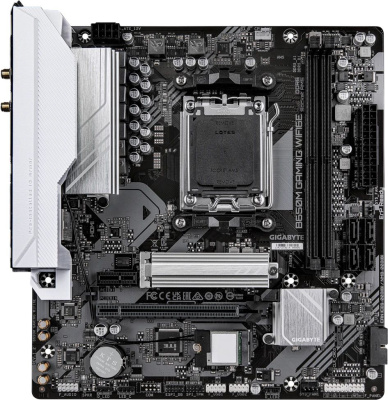 ����������� ����� Gigabyte B650M GAMING WIFI6E, SocketAM5, AMD B650, mATX, Ret