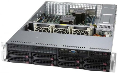   Supermicro SYS-620P-TRT  (2U, 2 x LGA4189, Intel C621A, 16 x DDR4, 8 x 3.5" SATA, 2x10 Gigabit Ethernet (10 /), 1200 )