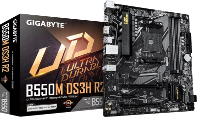   Gigabyte B550M DS3H R2, SocketAM4, AMD B550, mATX, Ret