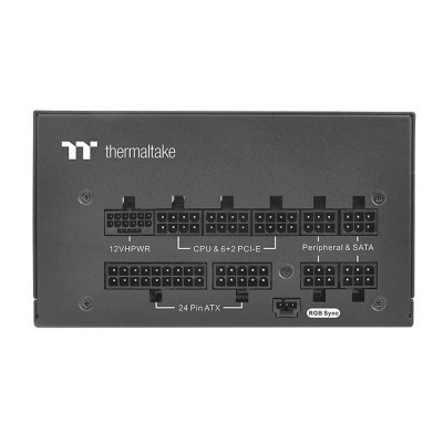   Thermaltake 750 [PS-TPD-0750F4FAGE-1] Toughpower GF3 ARGB 750W TTP-750AH3FSG-3 /Fully Modular/Pure 14/Full Range/Analog/80 Plus Gold/EU/100% JP CAP/All Flat Cabl