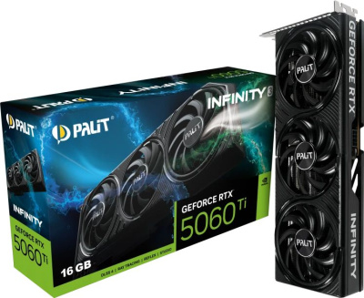  Palit NVIDIA GeForce RTX 5060 Ti Infinity 3 16Gb (NE7506T019T1-GB2061S)