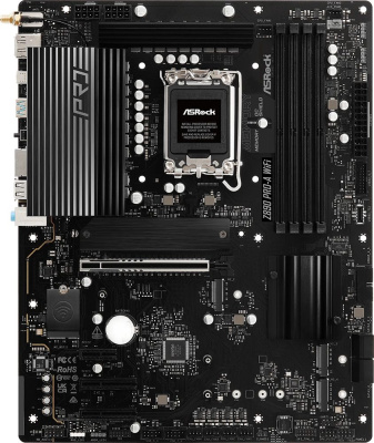 ����������� ����� ASRock Z890 Pro-A WiFi, Socket LGA 1851, Intel Z890, ATX, Ret