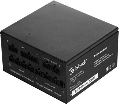 ���� ������� Bloody ATX 750W BD-PS750G 80+ gold (20+4pin) APFC 120mm fan color LED 6xSATA Cab Manag RTL BD-PS750G-MR