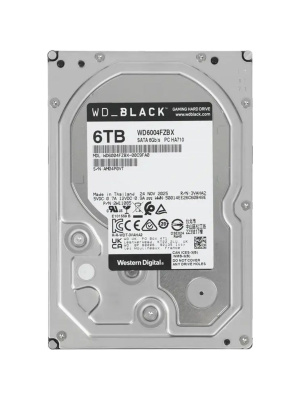 ������� ���� WD SATA-III 6TB WD6004FZBX Desktop Black (7200rpm) 256Mb 3.5"