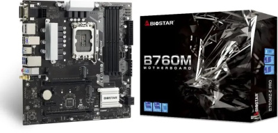 ����������� ����� Biostar B760MZ-E PRO, LGA 1700, Intel B760, mATX, Ret