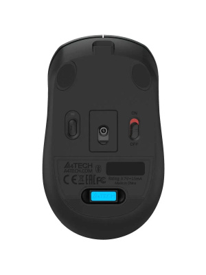 ���� A4Tech Fstyler FB26CS Air2 �����/������ ���������� 2000dpi silent �������. BT/Radio USB ��� �������� 4but (FB26CS AIR2 SMOKY GREY)