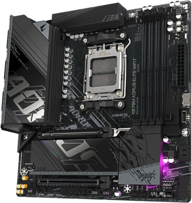 ����������� ����� Gigabyte X870M AORUS ELITE WIFI7 SocketAM5 AMD X870, mATX, Ret