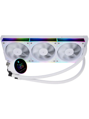 ������� ����������� ���������� Thermalright Frozen Magic 360 Digital V2 (360mm, LED temp., White, ARGB/ Fans: 3x120mm, 68.9CFM, 28.2dBA, 2000RPM/ Pump height 54.4mm, Rad thickness 27mm/ S: 1700, 1200, 1851, 115X, AM5, AM4)