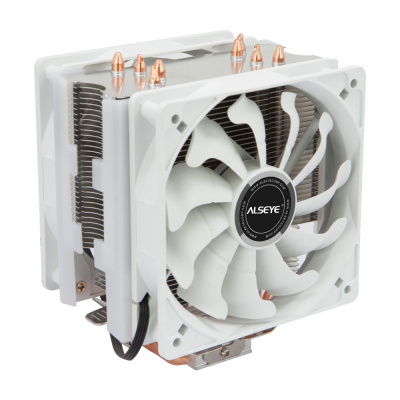 ����� ��� ���������� ALSEYE S120D-W Universal, TDP 135W, 2x120FAN, 4 heat pipe, WHITE, PWM, RTL