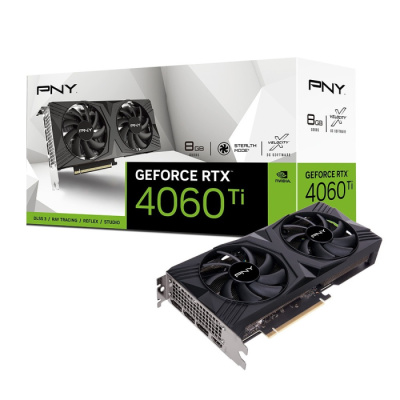 ���������� PNY RTX4060Ti 8GB VERTO 2FAN DLSS 3 GDDR6 128-bit DPx3 HDMI RTL (VCG4060T8DFXPB1)