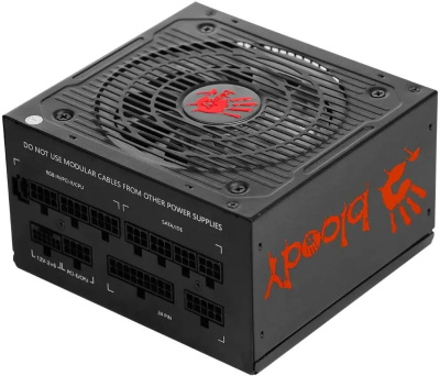 ���� ������� Bloody ATX 750W BD-PS750G 80+ gold (20+4pin) APFC 120mm fan color LED 6xSATA Cab Manag RTL BD-PS750G-MR
