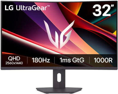 ������� LG 32" UltraGear 32G600A-B, 2560x1440 VA LED, 1ms, 180 ��, ������ (32G600A-B.ARUQ)