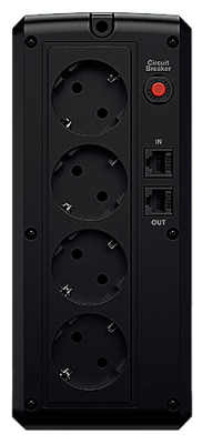 ��� (UPS) CyberPower 1-������ ������� ����������, �������� �������� 1050 �� / 630 ��, �������� ��������: 4, �������� � �������� �� �������: 4, ����������: USB, ����� ������� 6 � (UT1100EG)