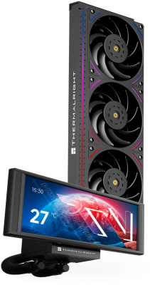 ������� �������� ���������� Thermalright Trofeo Vision 360 ARGB Soc-AM5/AM4/1200/1700/1851 ������ 4-pin LCD Ret (T-VISION-360-BL-ARGB)